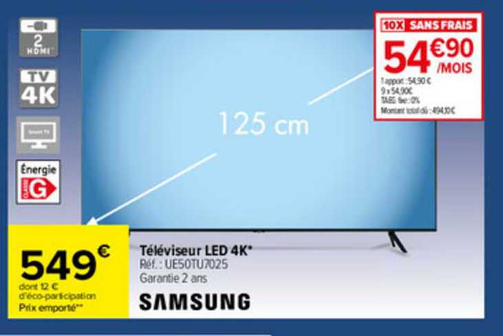 Téléviseur Led 4k Samsung