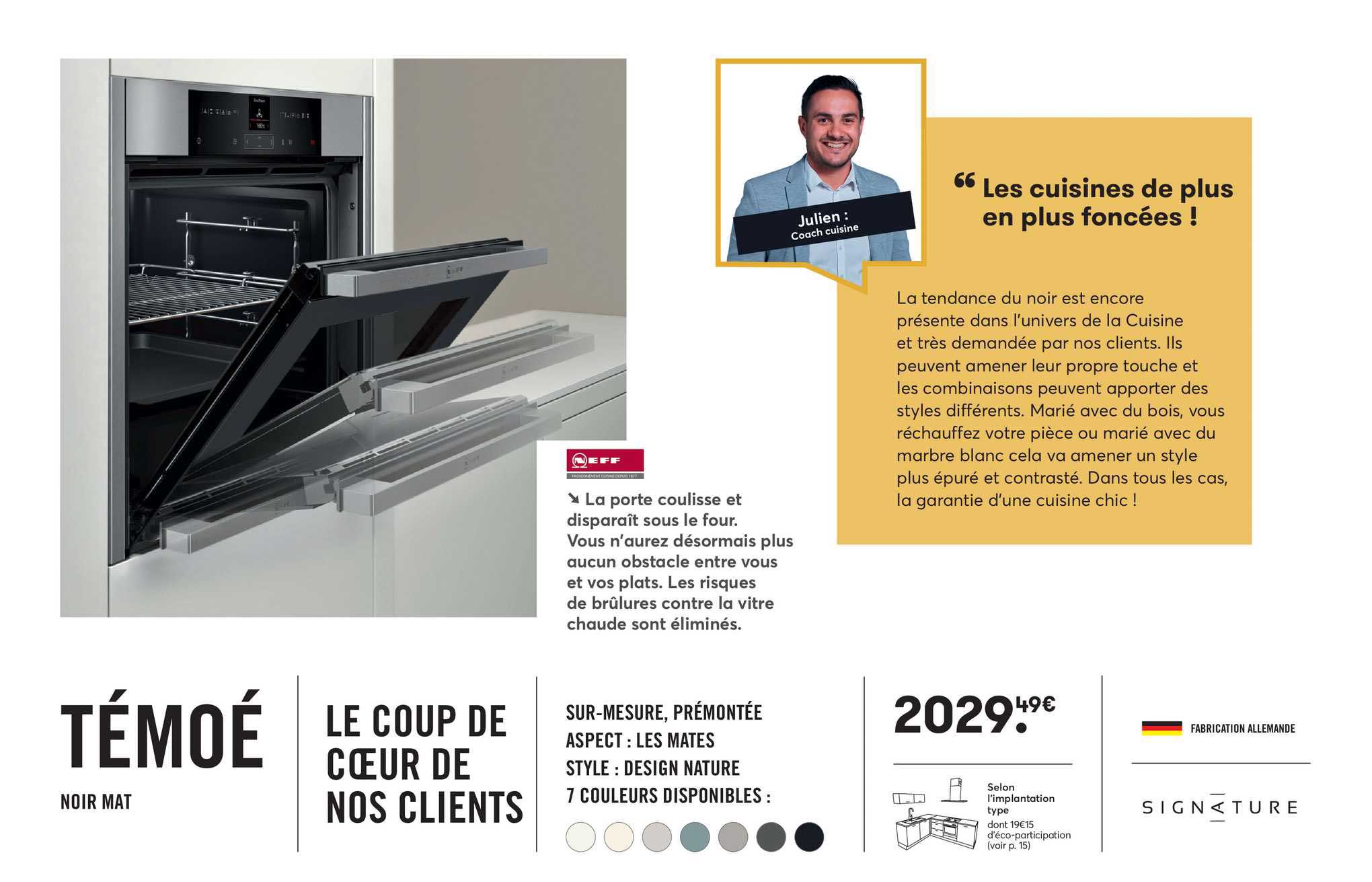 témoé noir mat signature