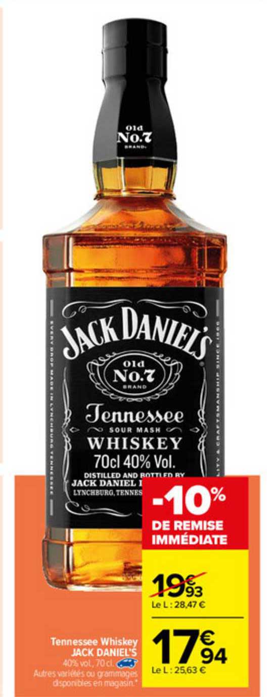 tennessee whiskey jack daniel's