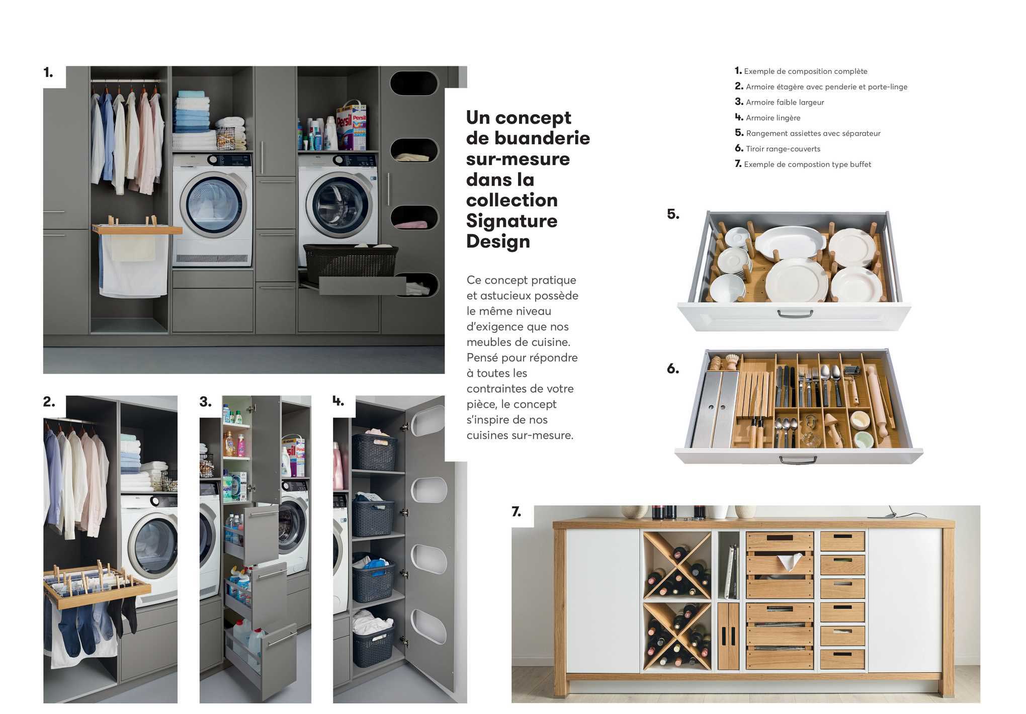 un concept de buanderie sur-mesure dans la collection signature design