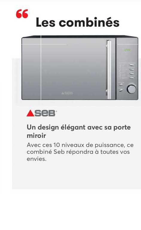 un design élégant avec sa porte miroir seb
