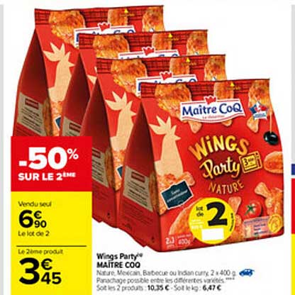 wings party maître coq