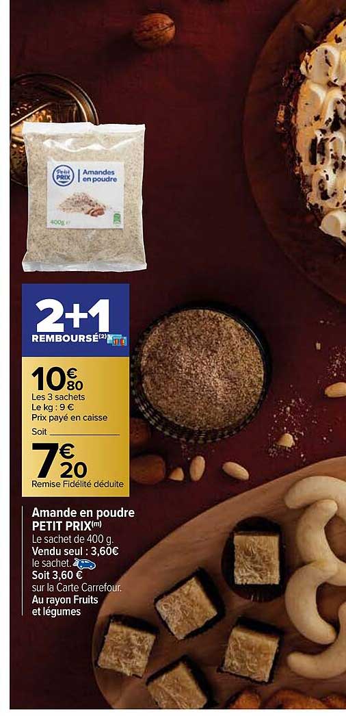 amande en poudre petit prix