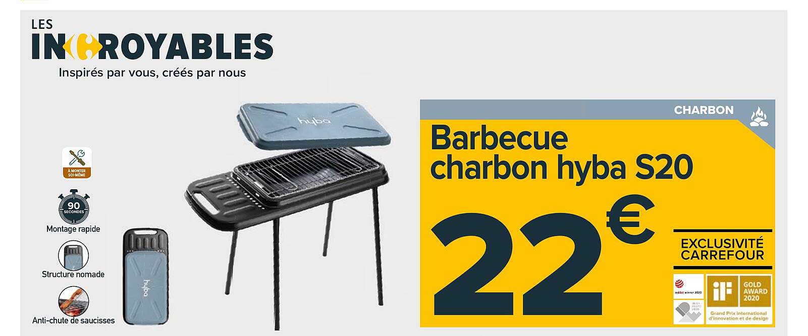 barbecue charbon hyba s20