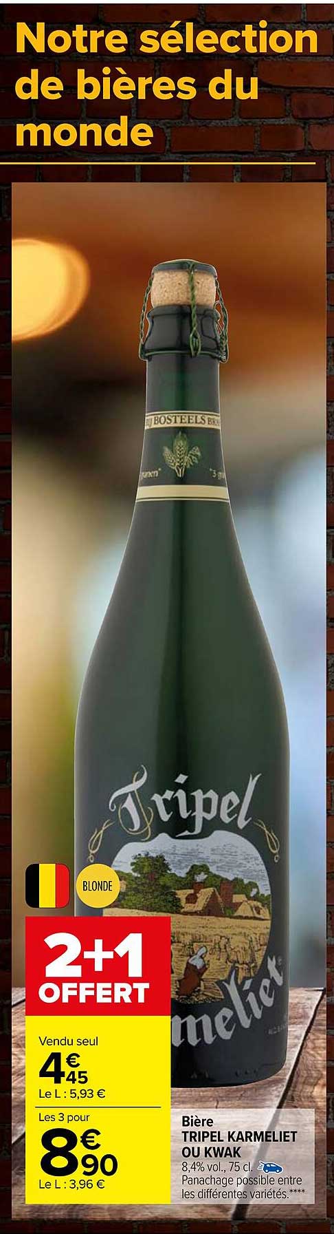 Bière Tripel Karmeliet