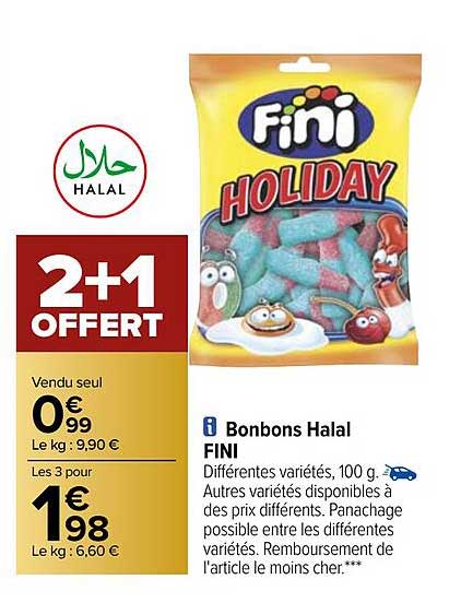 Bonbons Halal Fini