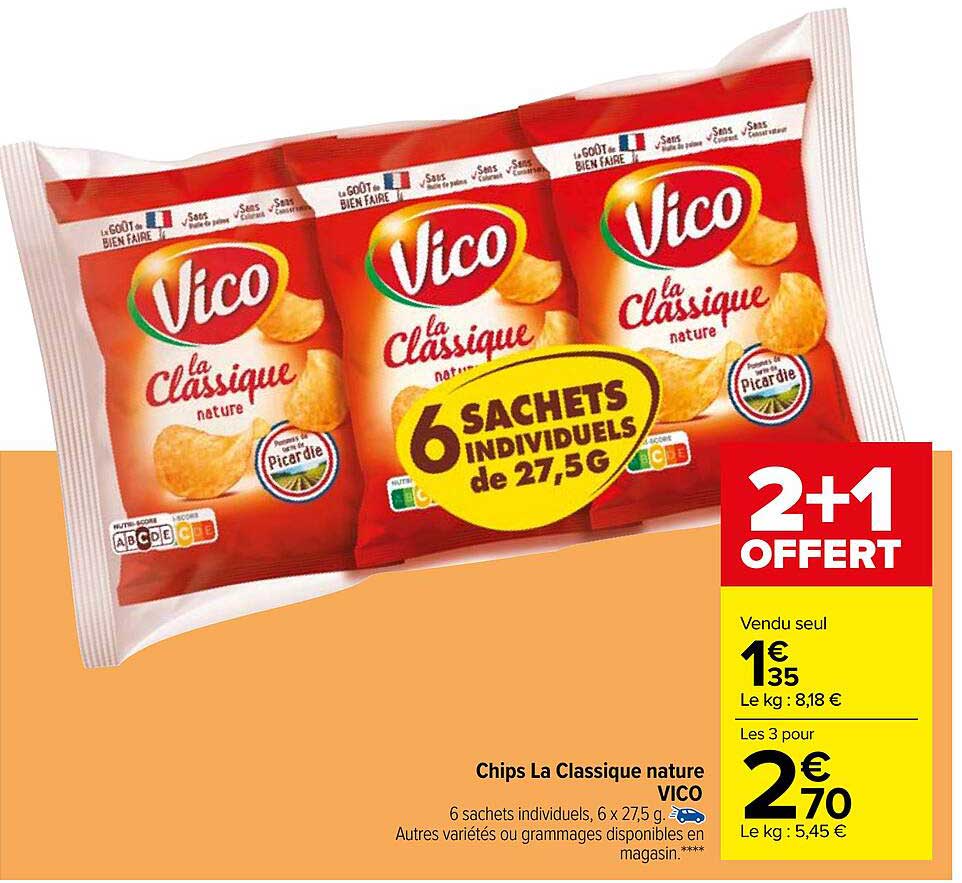 Chips La Classique Nature Vico