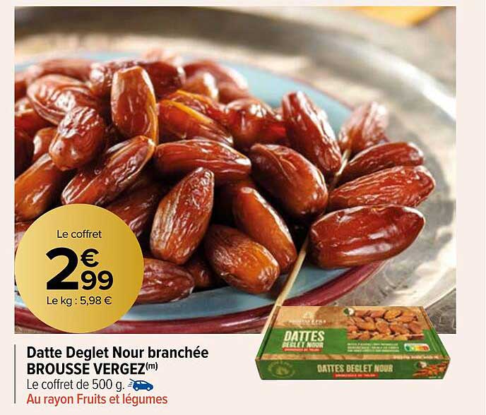 datte deglet nour branchée brousse vergez