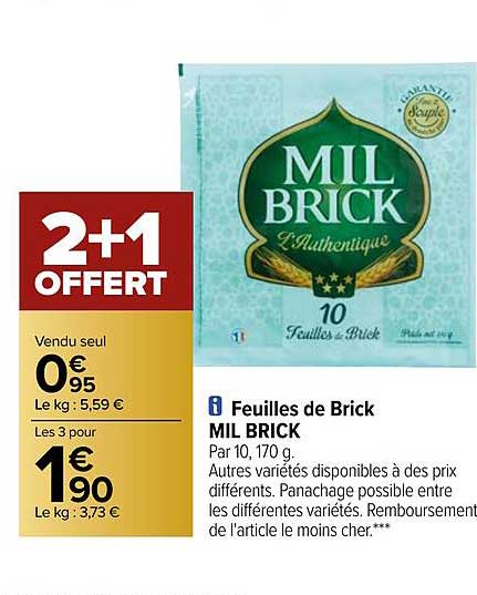 feuilles de brick mil brick