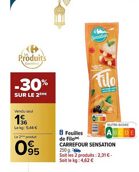 Feuilles De Filo Carrefour Sensation