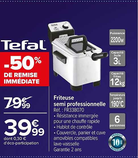 friteuse semi rofessionnelle tefal