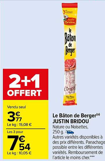 le bâton de berger justin bridou