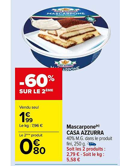 mascarpone casa azzurra