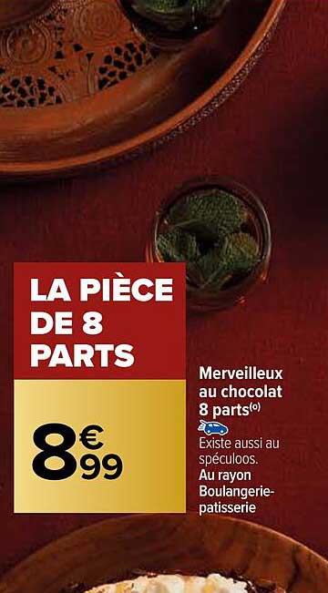 merveilleux au chocolat 8 parts