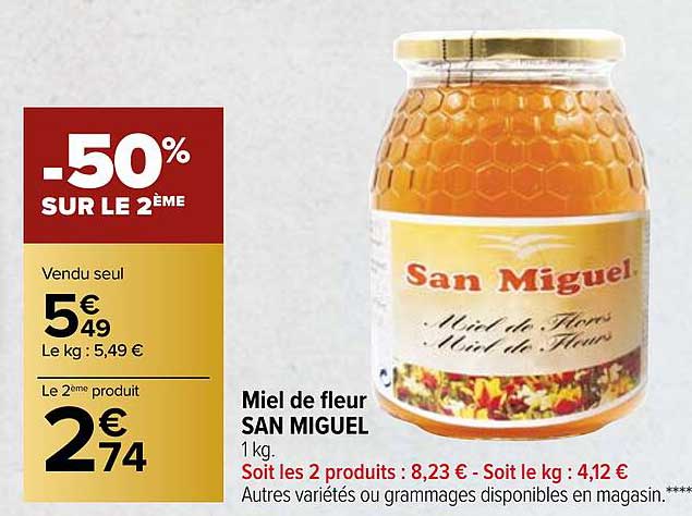 miel de fleur san miguel