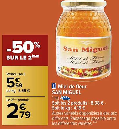 miel de fluer san miguel