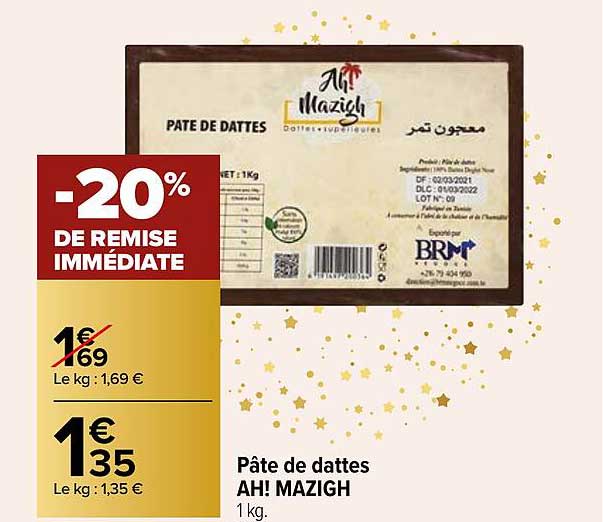 Pâte De Dattes Ah! Mazigh