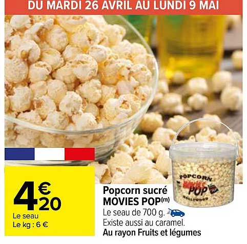 popcorn sucré movies pop