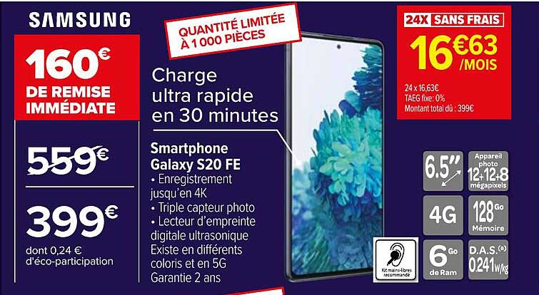 smartphone galaxy s20 fe samsung