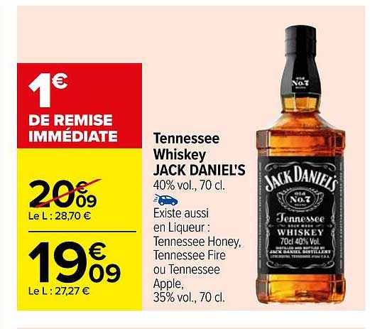 tennessee whiskey jack daniel's