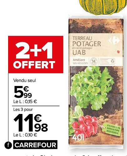 terreau potager uab carrefour