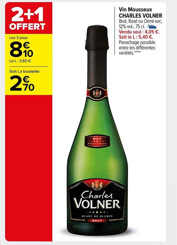 vin mousseux charles volner