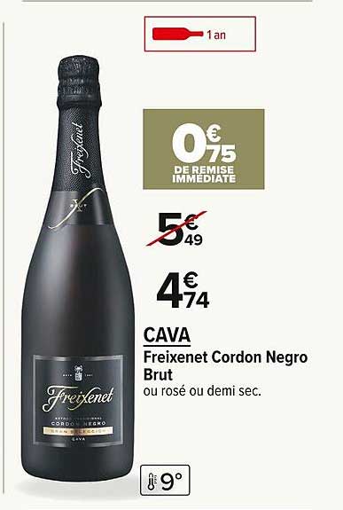 cava freixenet cordon negro brut