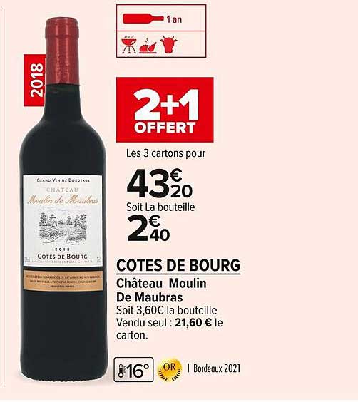 côtes de bourg château moulin de maubras