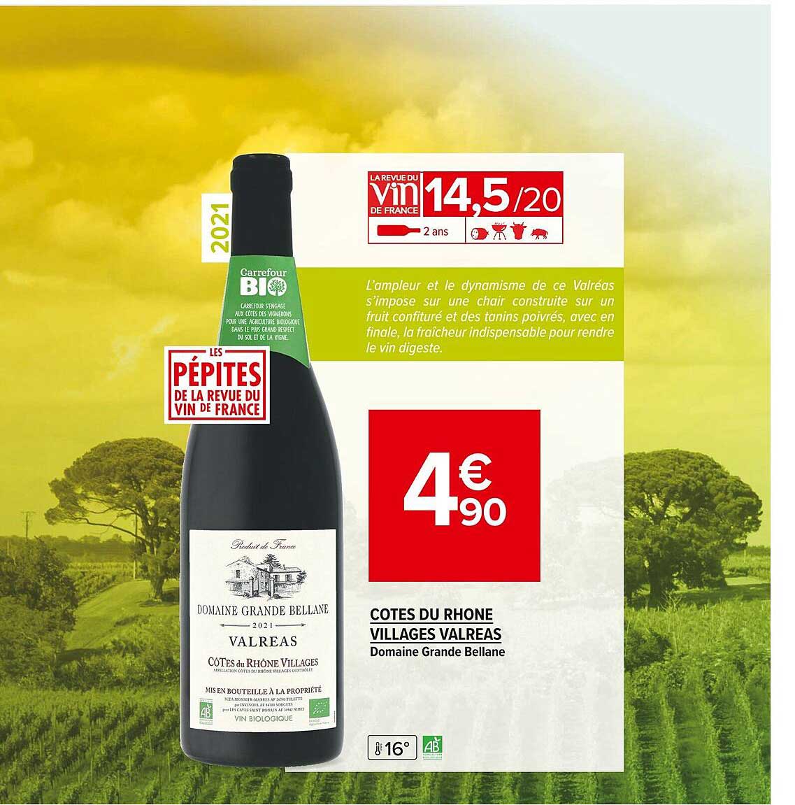 côtes du rhône villages valreas domaine grande bellane