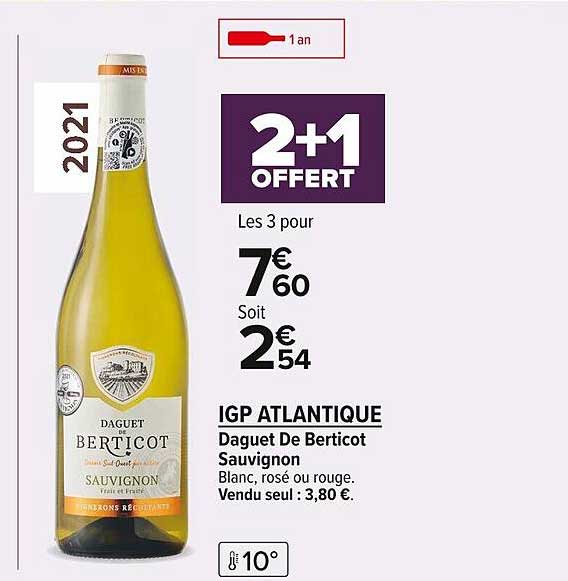 Igp Atlantique Daguet De Berticot Sauvignon