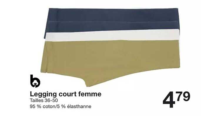 legging court femme