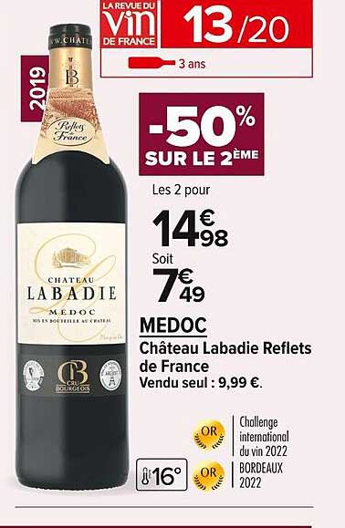 Médoc Château Labadie Refelts De France