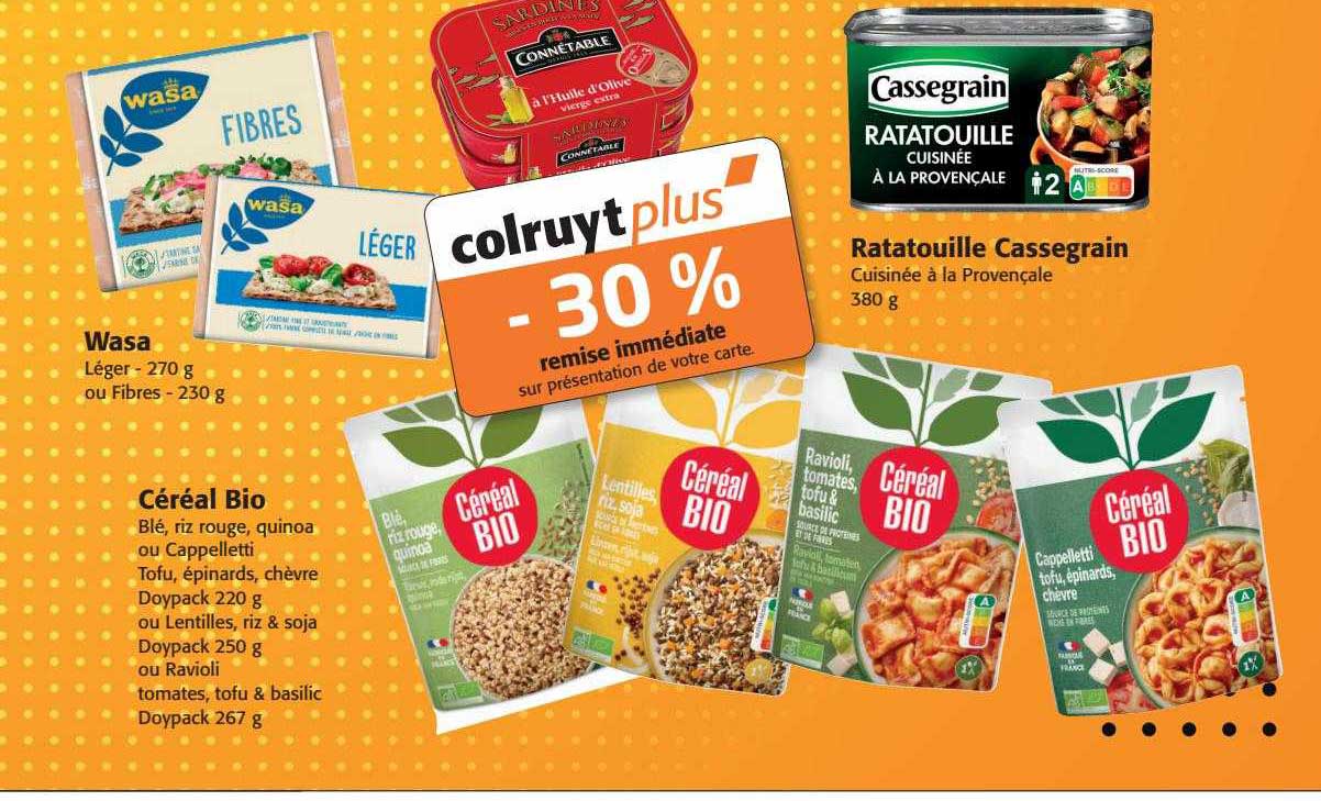 Céréal Bio, Wasa, Ratatouille Cassegrain