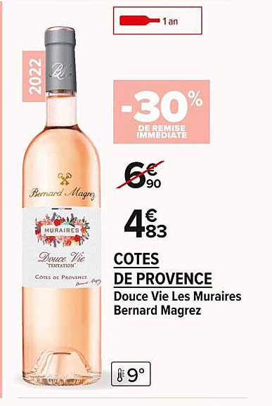 côtes de provence douce vie les muraires bernard magrez