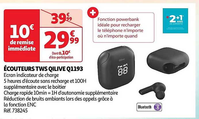écouteurs tws qilive q1193