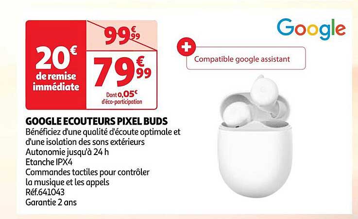 google écouteurs pixel buds