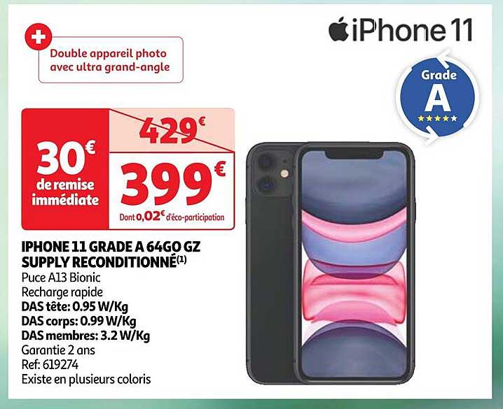 iphone 11 grade a 64go gz supply reconditionné