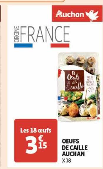 œufs de caille auchan