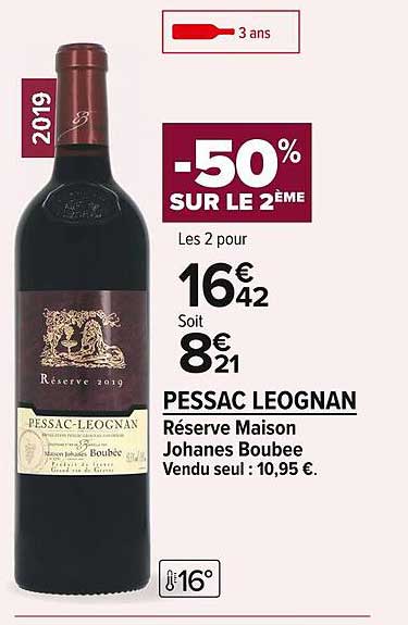 Pessac Leognan Réserve Maison Johanes Boubee