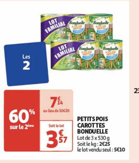 Petits Pois Carottes Bonduelle