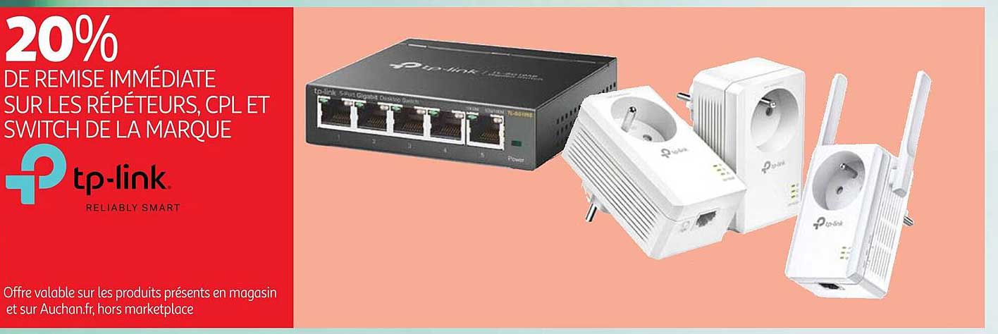 répéteurs, cpl et switch de la marque tp-link