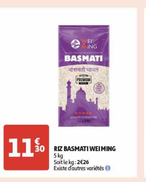 riz basmati wei ming