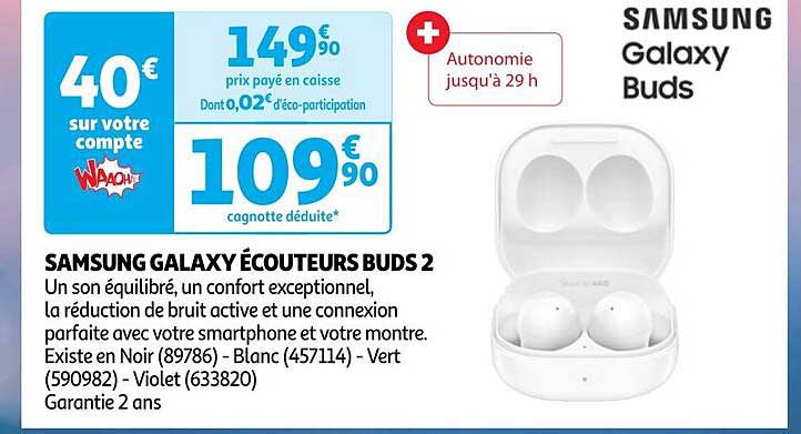 samsung galaxy écouteurs buds 2