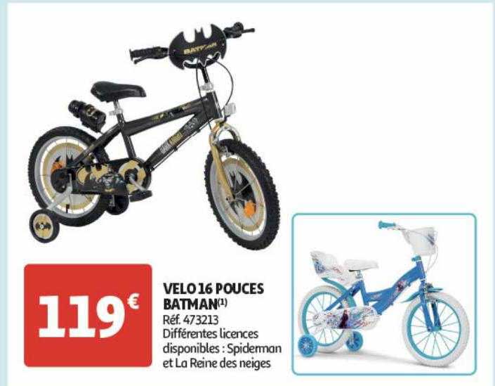 vélo 16 pouces batman