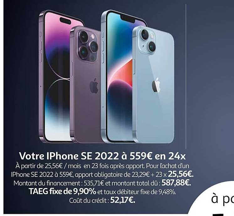 votre iPhone se 2022