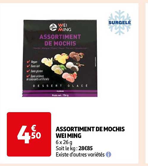 assortiment de mochis wei ming