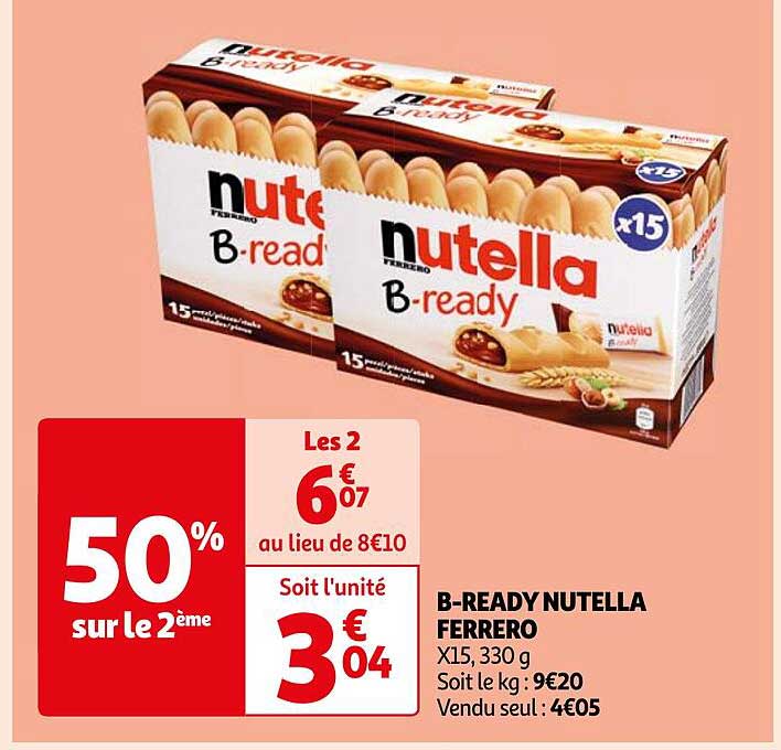 b-ready nutella ferrero
