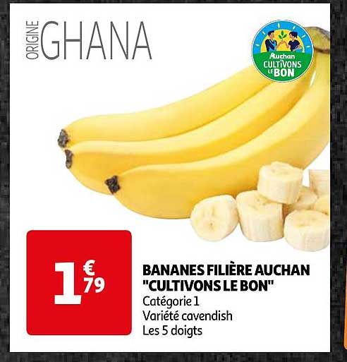 bananes filière auchan "cultivons le bon"