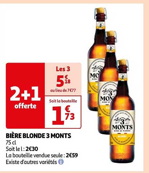 bière blonde 3 monts