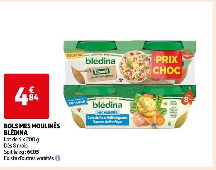 bols mes moulinés blédina